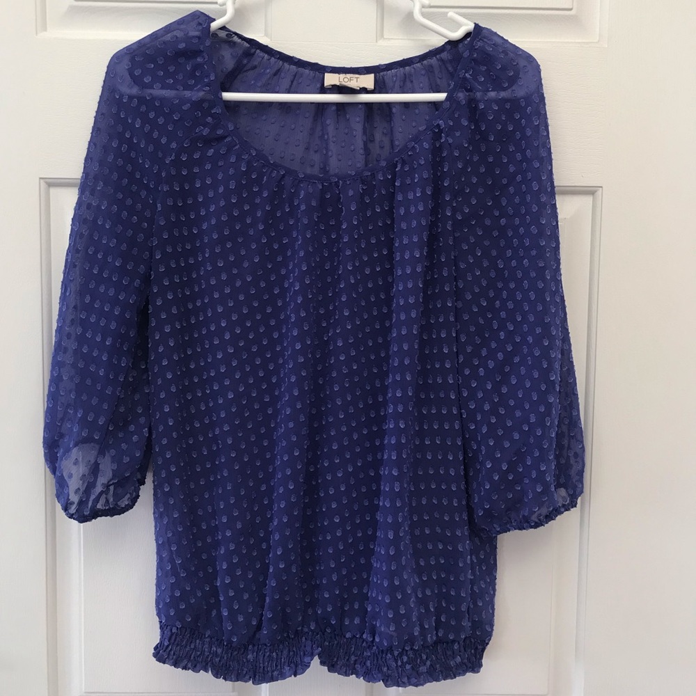 Sheer 3/4 length blouse